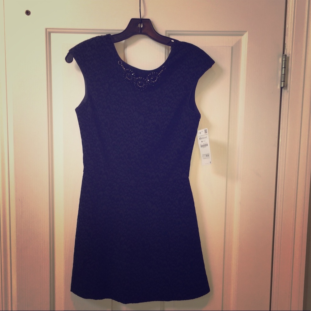 Zara Navy and Black dress